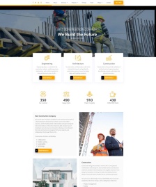 現(xiàn)代工程建筑公司網(wǎng)站模板