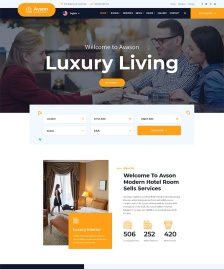 酒店客房預(yù)訂HTML5模板