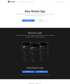 Mobile App網(wǎng)站模板
