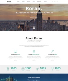 html5單頁設(shè)計模版roran