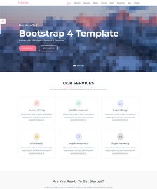 粉色bootstrap引導(dǎo)頁模板