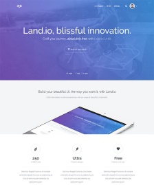 紫色全屏漸變CSS3模板