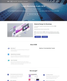 Bootstrap引導頁單頁模板