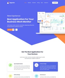 通用app軟件應(yīng)用官網(wǎng)模板