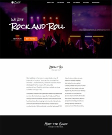 Rock搖滾音樂會網(wǎng)站模板