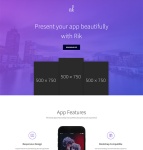 紫色APP引導(dǎo)頁(yè)Bootstrap模板