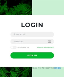 綠色大氣登錄頁(yè)HTML5模板