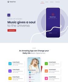 手機音樂app應(yīng)用官網(wǎng)模板