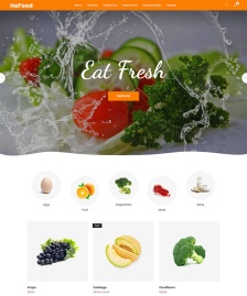 有機(jī)水果蔬菜HTML5模板