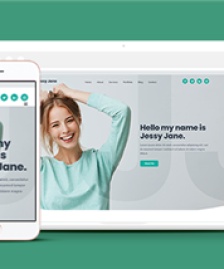 綠色清新響應(yīng)式個人簡歷展示單頁網(wǎng)站模板-HTML5模板