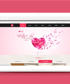 粉色扁平化寬屏家具裝飾公司網(wǎng)站模板-HTML5模板