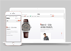 多用途電子商務(wù)時(shí)裝店服裝配飾店鋪網(wǎng)站模板-HTML5模板