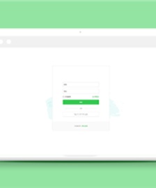 綠色高端大氣網(wǎng)站登錄注冊界面模板-HTML5模板