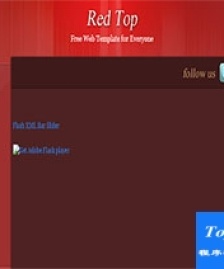 red top紅色頁眉雙列布局網(wǎng)站模板-HTML5模板