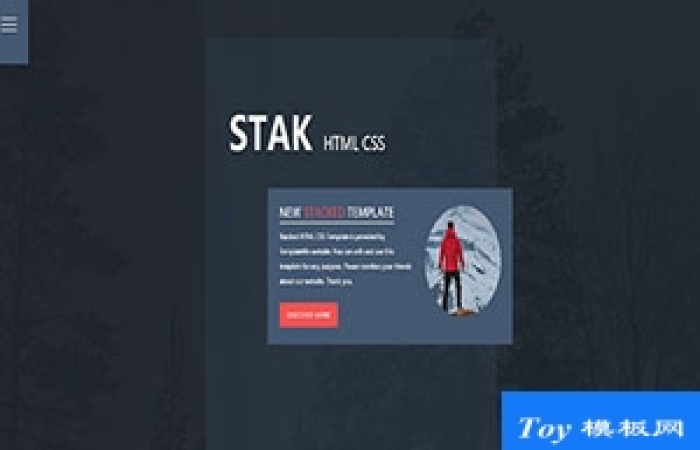 Stak黑色背景運(yùn)動(dòng)堆疊式頁面css模板-Toy模板網(wǎng)編號(hào)17628