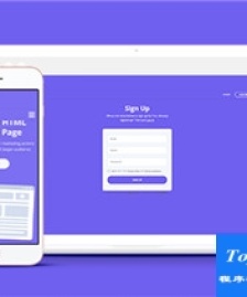 簡潔注冊登錄Sign Up單頁模板