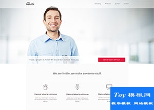 清爽品牌展示企業(yè)網(wǎng)站模板-HTML5模板