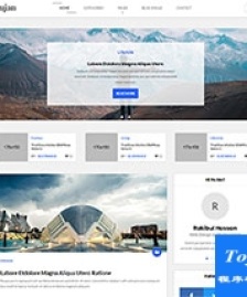 sujon漂亮的自媒體博客整站html5模板