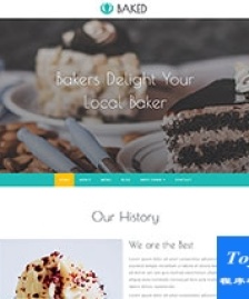Baker面包糕點制作店網(wǎng)站模板-HTML5模板