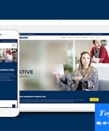 深藍(lán)色家教培訓(xùn)公司bootstrap模板