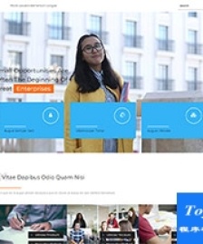 全屏金融商業(yè)活動策劃公司響應式模板-HTML5模板