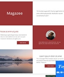 Magazee個人博客單頁bootstrap模板