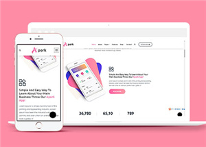 簡潔企業(yè)軟件網站模板下載-HTML5模板