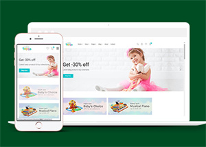 可愛簡約兒童玩具商店網(wǎng)站模板-HTML5模板