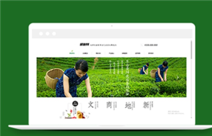 綠色茶葉種植類企業(yè)前端CMS模板下載-Toy模板網(wǎng)編號(hào)10787