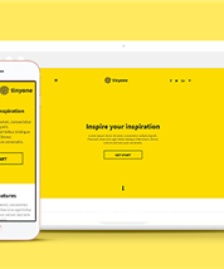 CSS3黃色響應(yīng)式個人主頁單頁網(wǎng)站模板
