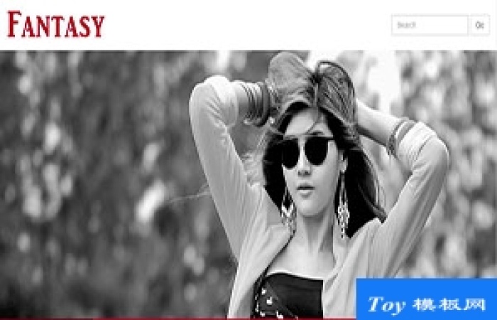 fantasy幻想暗紅色引導程序框架網站模板-Toy模板網編號17609