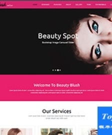 粉紅色美容彩妝培訓(xùn)學(xué)校企業(yè)模板-HTML5模板