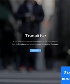 黑色寬屏簡潔自媒體博客blog模板-HTML5模板