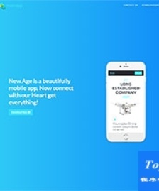 mobiapp大氣漸變設計免費著陸頁模板
