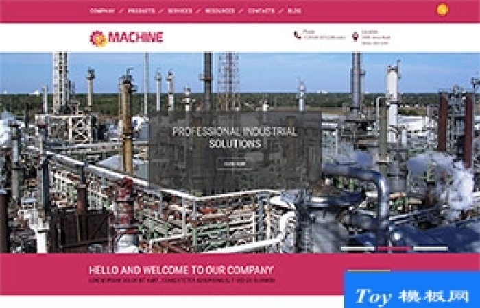 五金機(jī)械加工工廠企業(yè)網(wǎng)站模板-Toy模板網(wǎng)編號(hào)19229