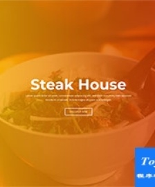 精品css3動畫效果高級餐廳網(wǎng)頁模板