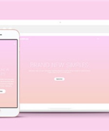 簡潔粉色品牌展示響應(yīng)式網(wǎng)頁模板下載-HTML5模板