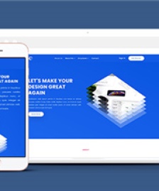 響應(yīng)式深藍色手機應(yīng)用設(shè)計網(wǎng)站模板-HTML5模板