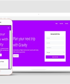 高貴紫色公司通用html5模板下載
