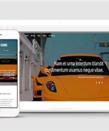 黃色豪車4s店汽車企業(yè)公司html5模板下載