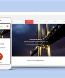 紅色風(fēng)格的全屏扁平化互聯(lián)網(wǎng)科技企業(yè)模板-HTML5模板