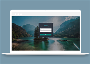 優(yōu)美山水背景大氣后臺登錄html頁面模板-HTML5模板