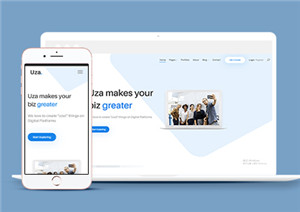 簡約商業(yè)數(shù)字營銷投資組合響應式公司網站模板-HTML5模板
