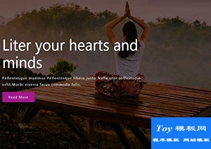 yoga簡約山野瑜伽運動類導向式網(wǎng)站模板-HTML5模板