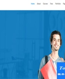 education天藍(lán)色教育響應(yīng)式精美精致網(wǎng)站模板-HTML5模板
