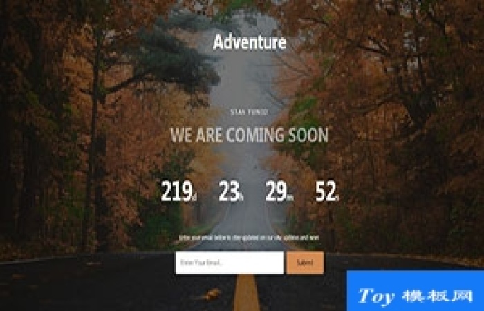 Adventure楓葉公路背景響應式小部件網(wǎng)站模板-Toy模板網(wǎng)編號17399