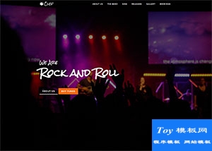 Rock搖滾音樂(lè)會(huì)響應(yīng)式網(wǎng)站模板-手機(jī)模板