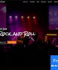 Rock搖滾音樂會(huì)響應(yīng)式網(wǎng)站模板