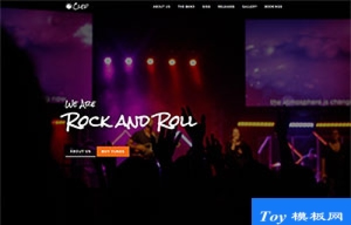 Rock搖滾音樂(lè)會(huì)響應(yīng)式網(wǎng)站模板-Toy模板網(wǎng)編號(hào)17998