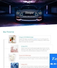 簡約時間軸timeline布局bootstrap模板